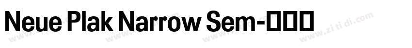 Neue Plak Narrow Sem字体转换 Neue Plak Narrow Sem字体转换